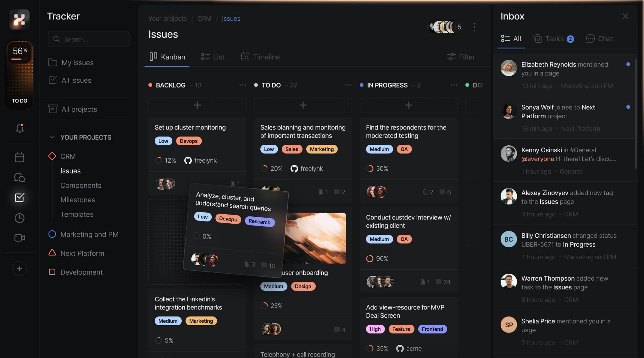 Collections tools for aging, credits, and live invoice state